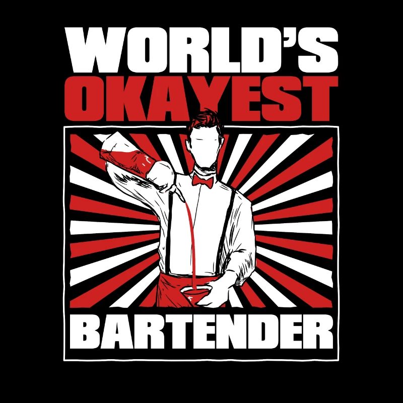 World's Okayest Bartender Mixologist Barman