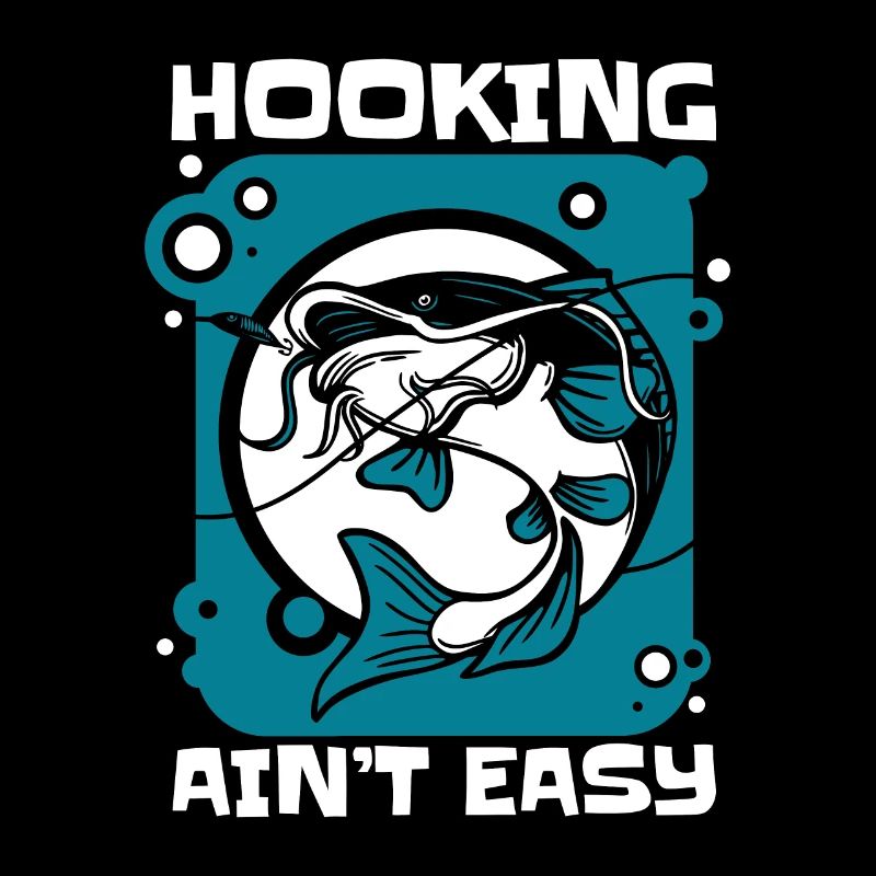 Hooking Ain't Easy Deep Sea Angler Fly Fisherman