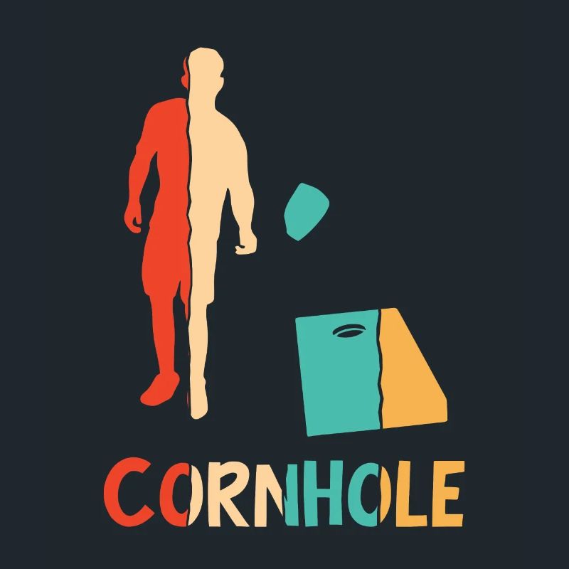 Retro Spielbretter Sitzsack Professionelles Cornhole