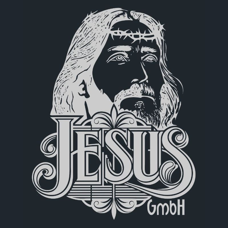 Jesus Kopf 2 hellgrau