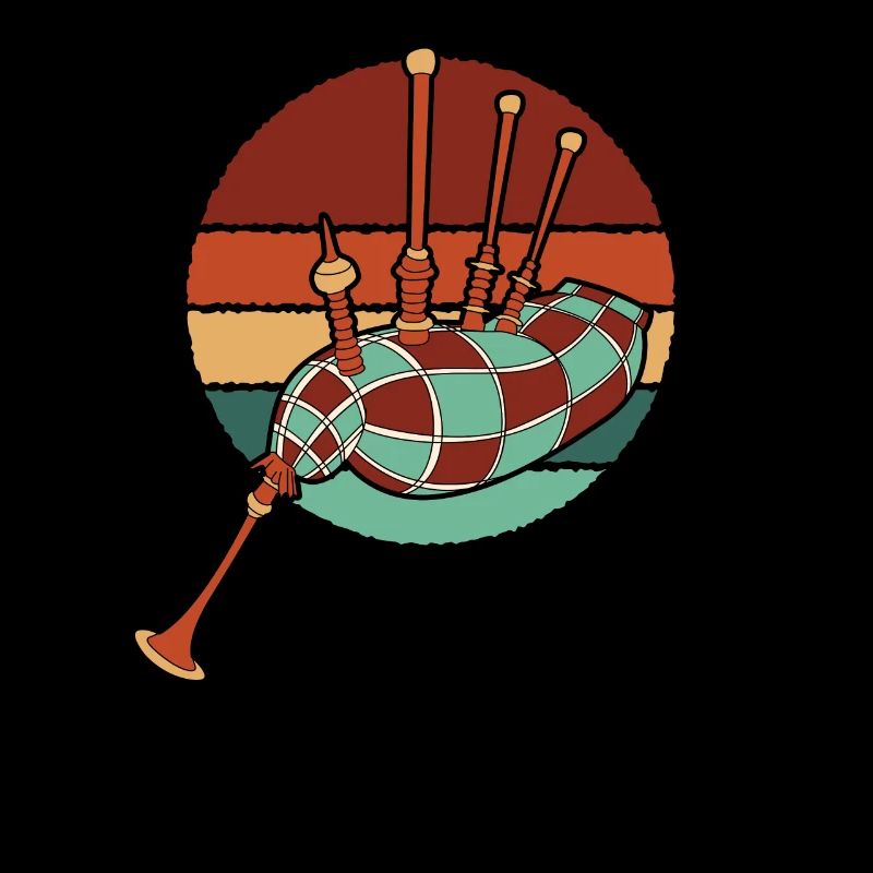 Retro Bagpipe Lessons Blowpipe Great Highland