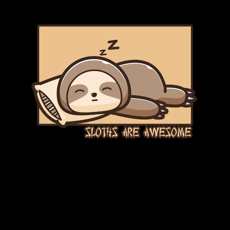 Sloth Doodle Chinois Hanzi Folivora