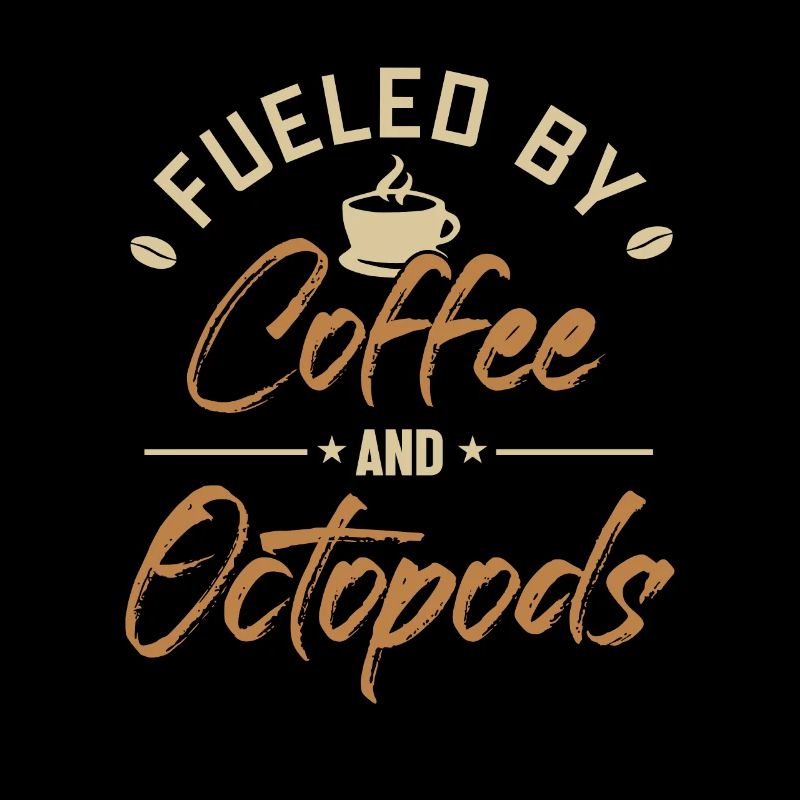 Alimenté par le café et les octopodes Octopoda