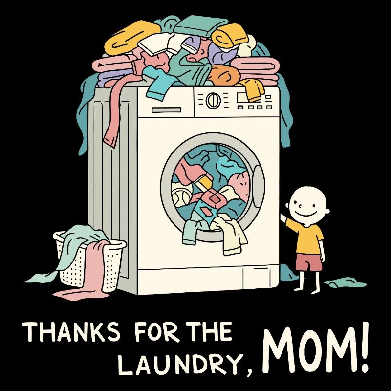 Merci pour la lessive, maman !