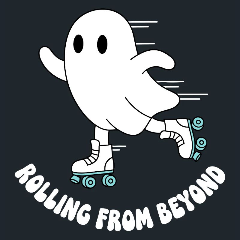 Ghost on roller skates