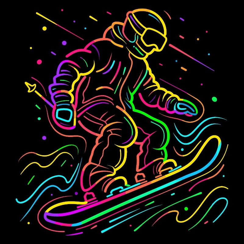 Snowboarder Retrowave