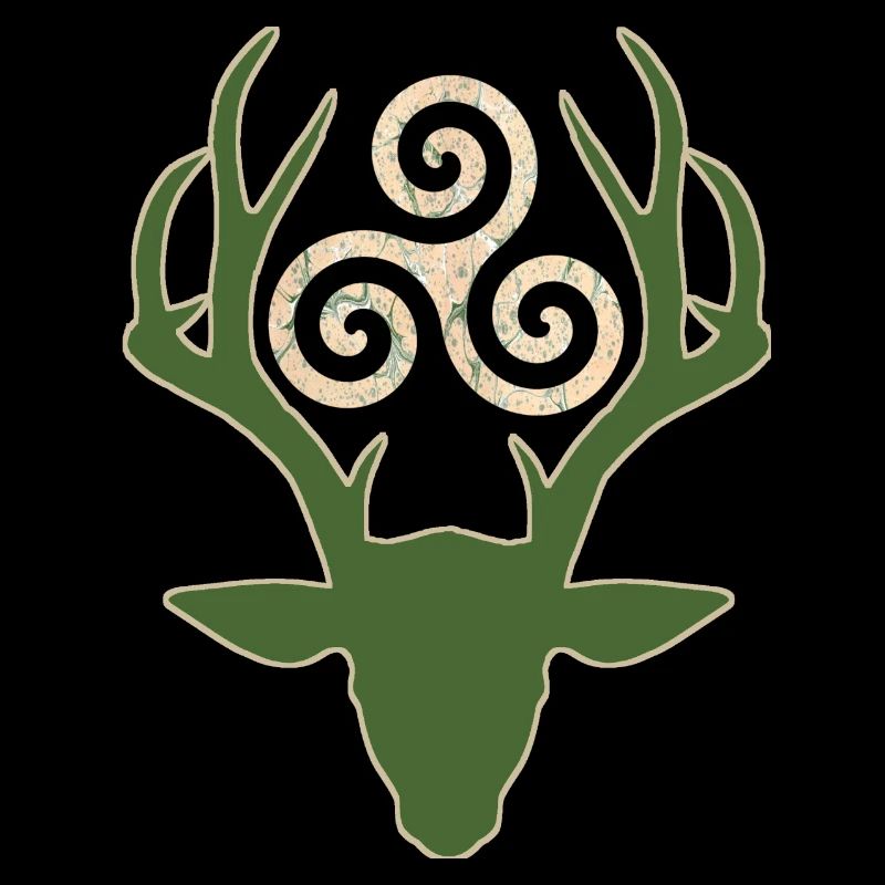 symbole celtique 1 e 1 avec cerf