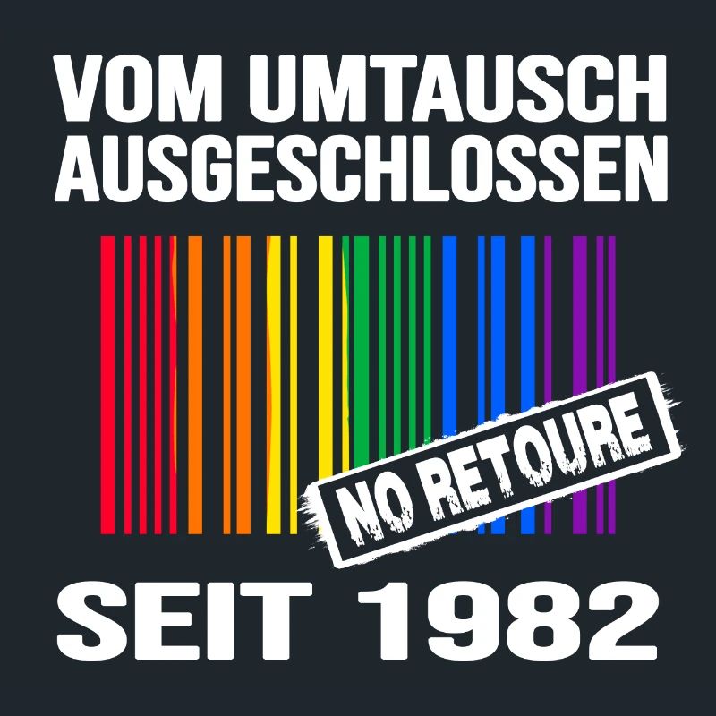 1982 geburtstag lgbt regenbogen pride birthday