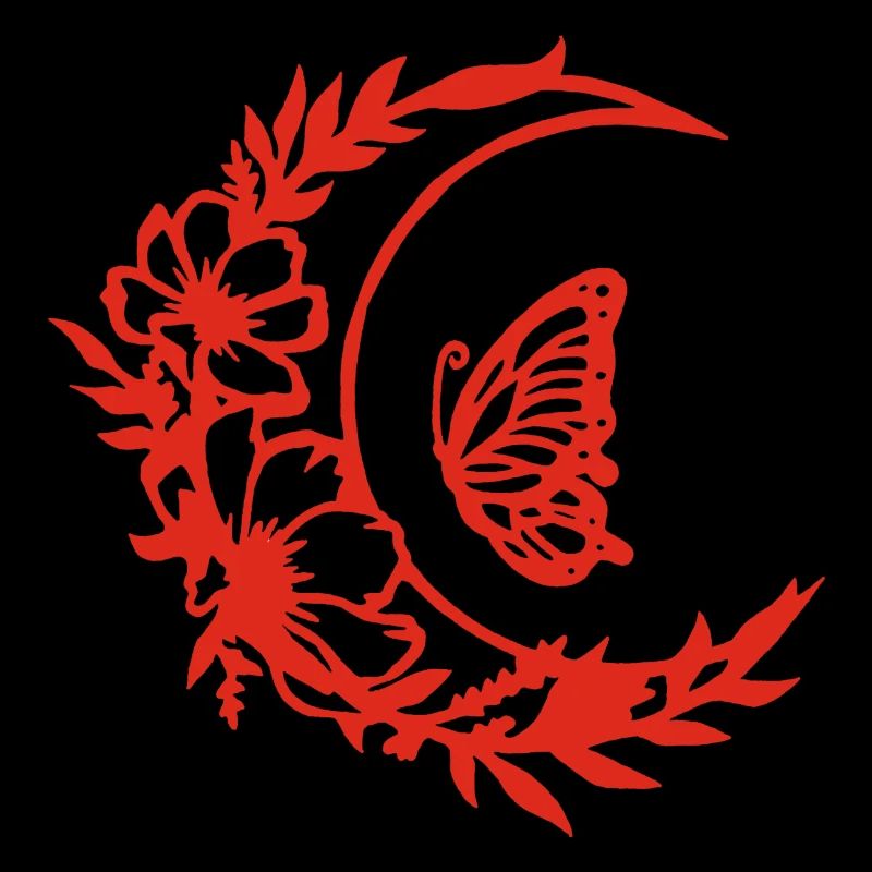 Fleurs de lune (rouge)