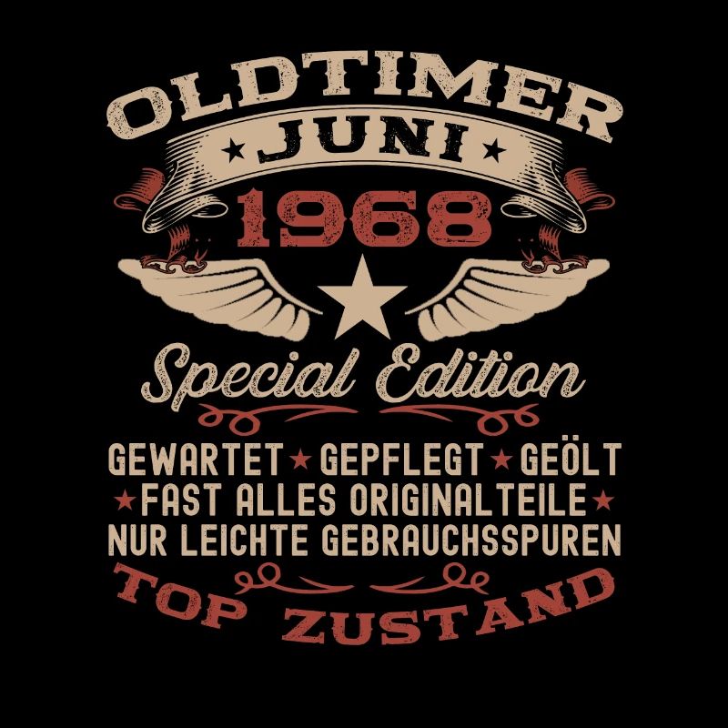 55. Geburtstag Mann Juni Jahrgang 1968 Oldtimer