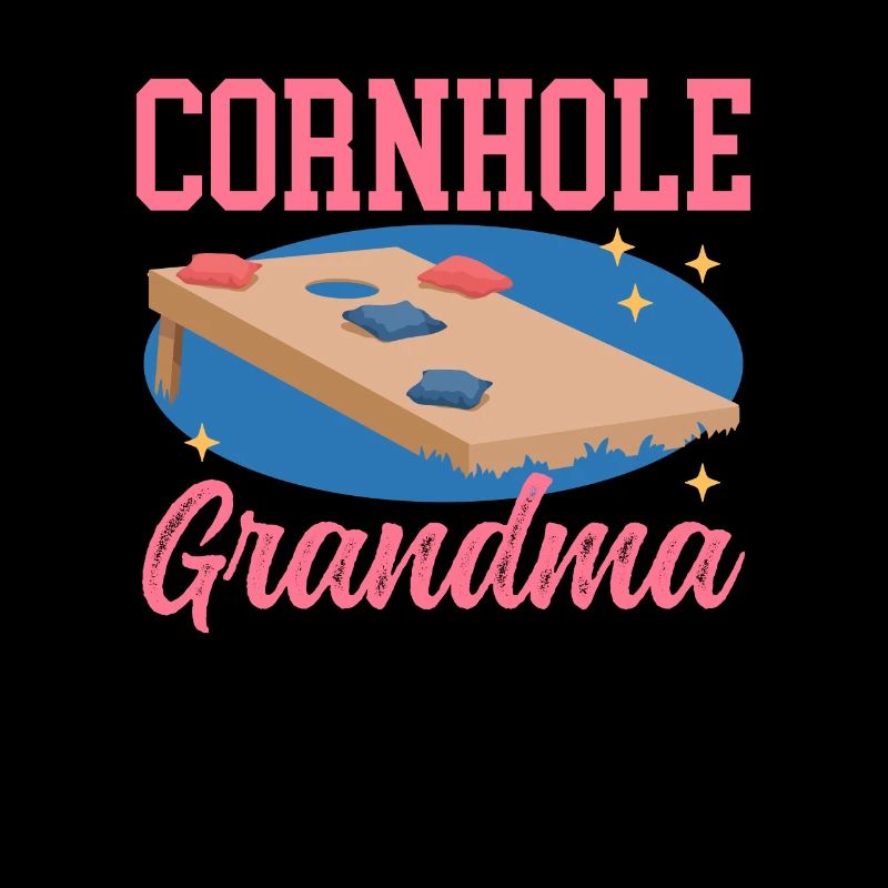 Cornhole Player Granny Blindhole Bean Bag Gift