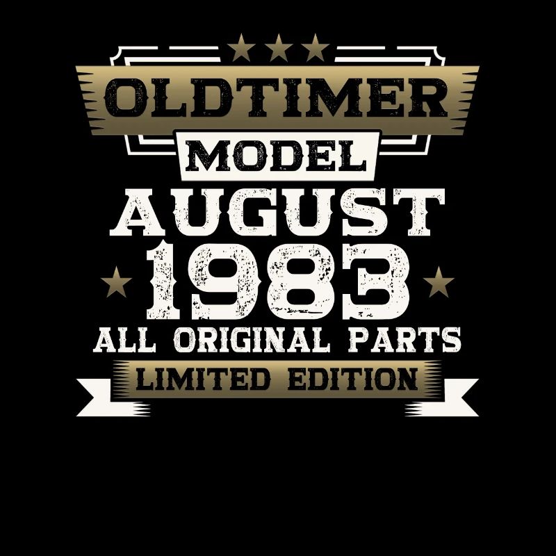 40th Birthday Man Oldtimer August Vintage 1983