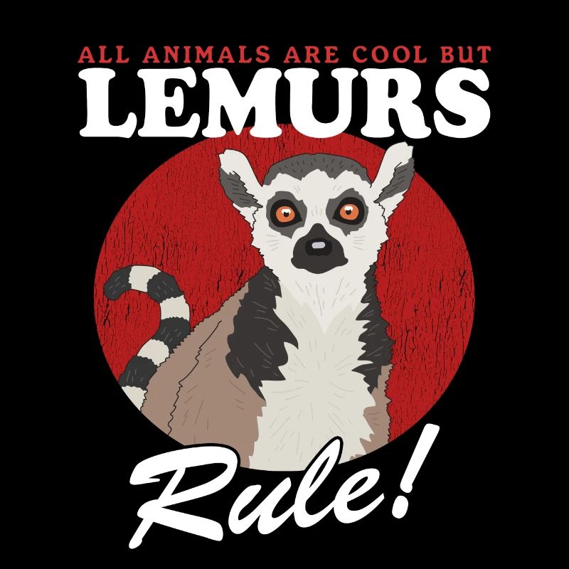 Lemur Katta Lemuren Ringelschwanz Lemure Geschenk