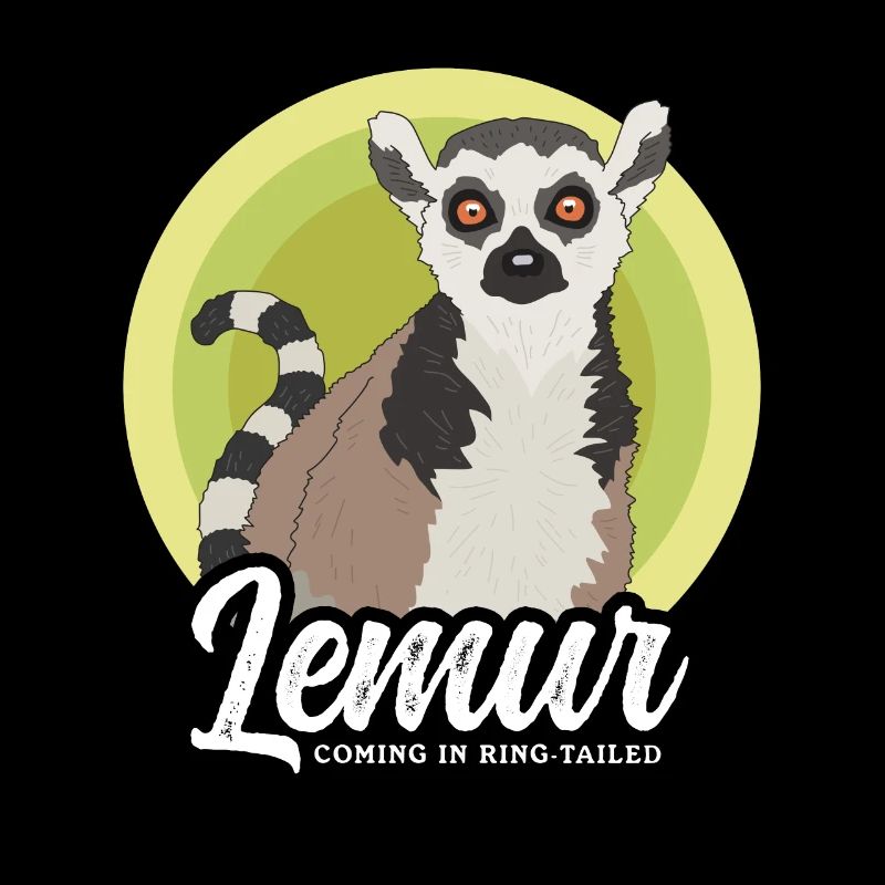 Lemur Katta Lemuren Ringelschwanz Lemure Geschenk