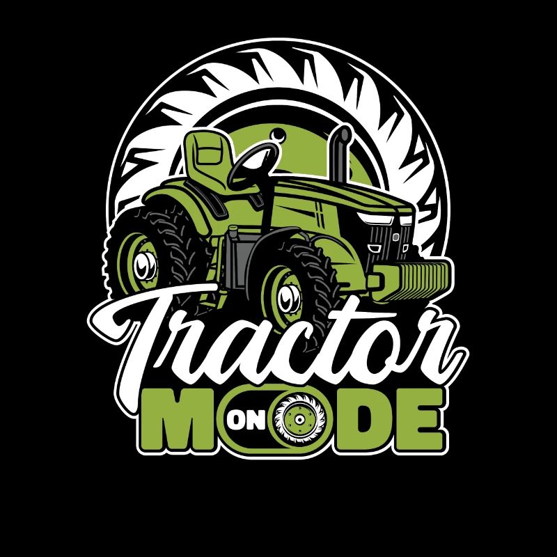 Tractor Mode On Agriculture Organic Farmer Farmer