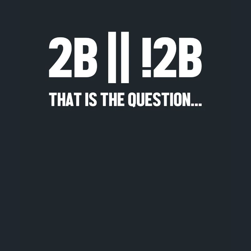 2B or not 2B Question Softwareingenieur Coder