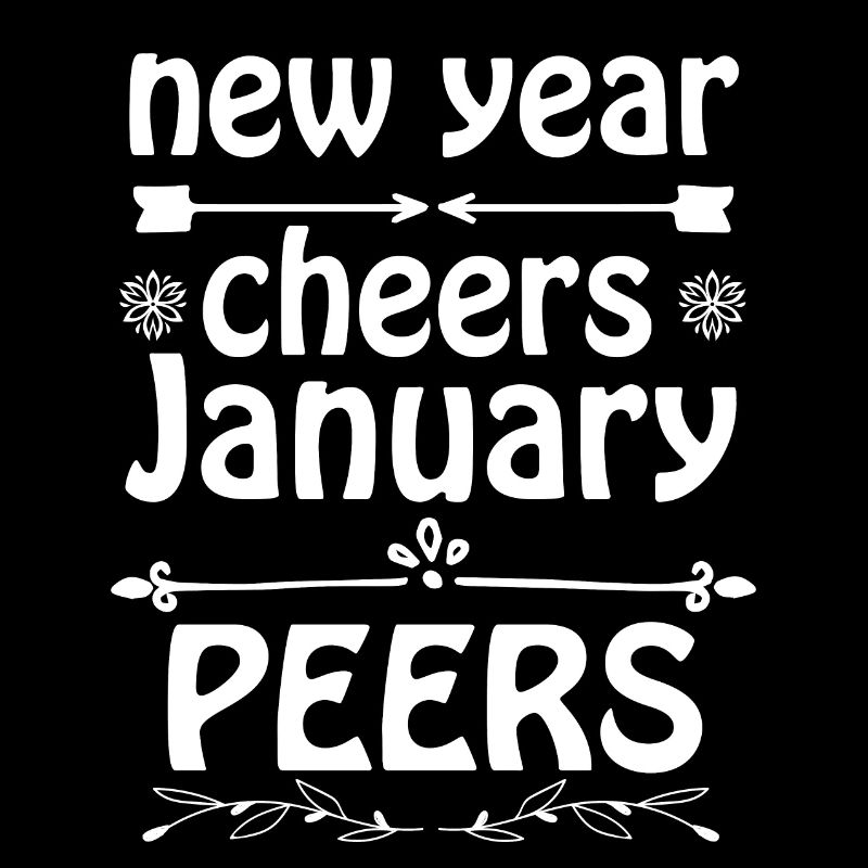 Neujahrsjubel Januar Peers