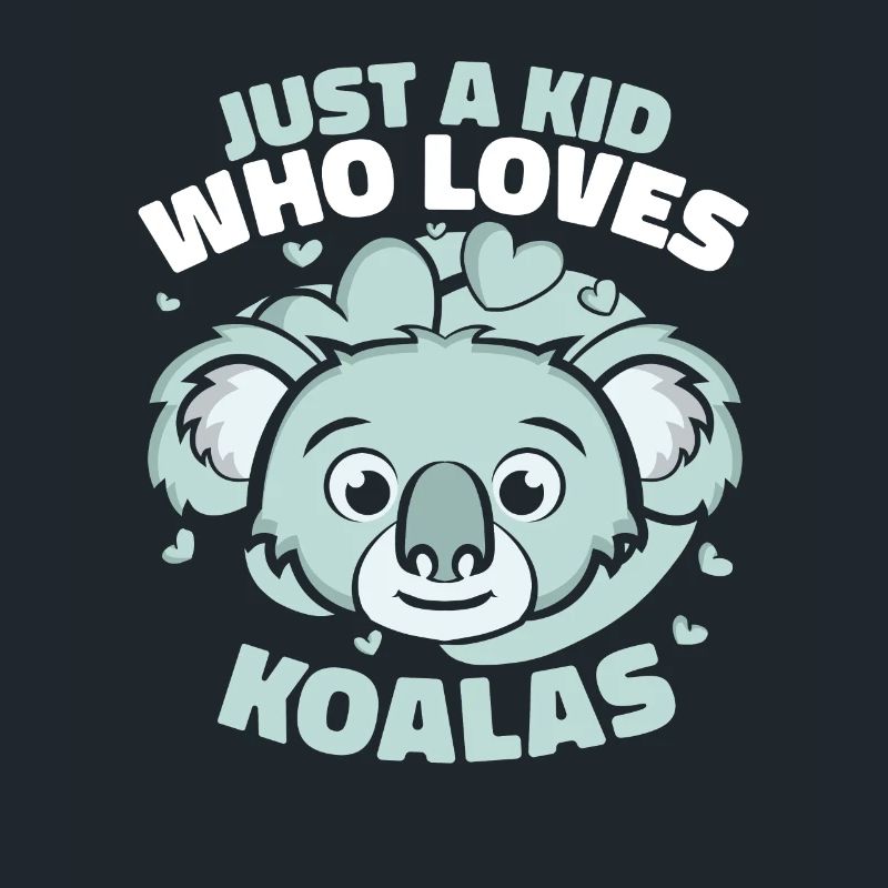 Nur ein Kind, das Koalas liebt Koalabär Eukalyptus