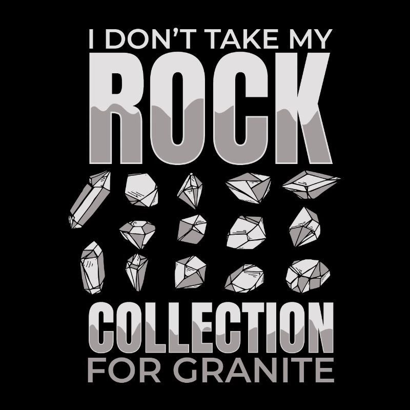 Je ne prends pas ma collection de roches pour du granit