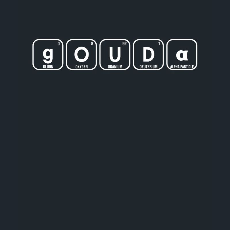 Gouda Periodensystem der Elemente Maker Queso