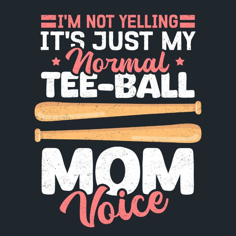 Tee Ball Mom T-Ball Teeball Tee-Ball Geschenk