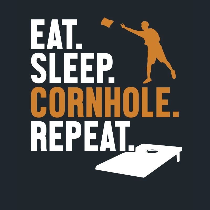 Manger dormir cornhole répéter sacs de haricots Plateaux de jeu