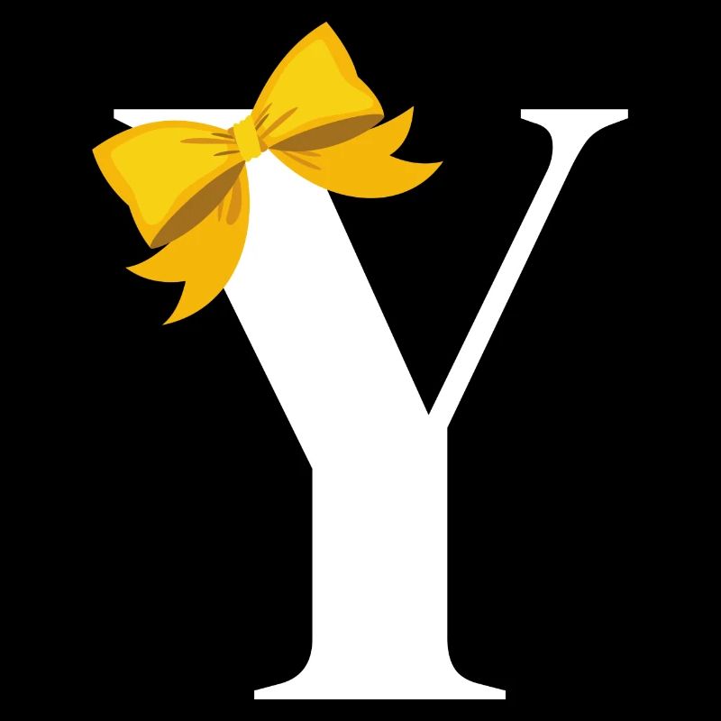Lettre y nœud jaune