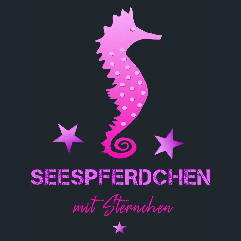 rosa seepferdchen mit sternchen Schwimmabzeichen