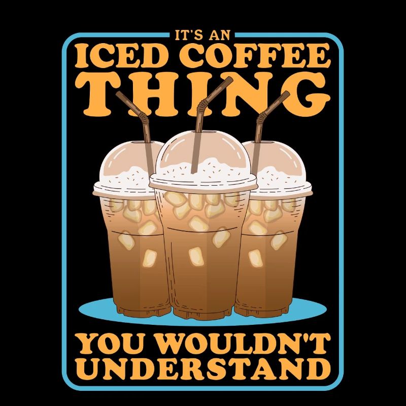 Eiskaffee Iced Coffee Kaffeeliebhaber Geschenk