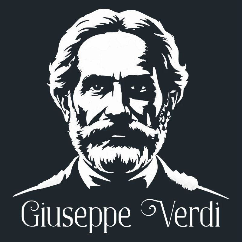 Giuseppe Verdi Komponist Silhouette Kunst