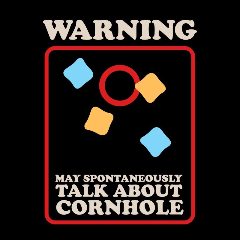 Cornhole Spieler Sackloch Bean Bag Geschenk