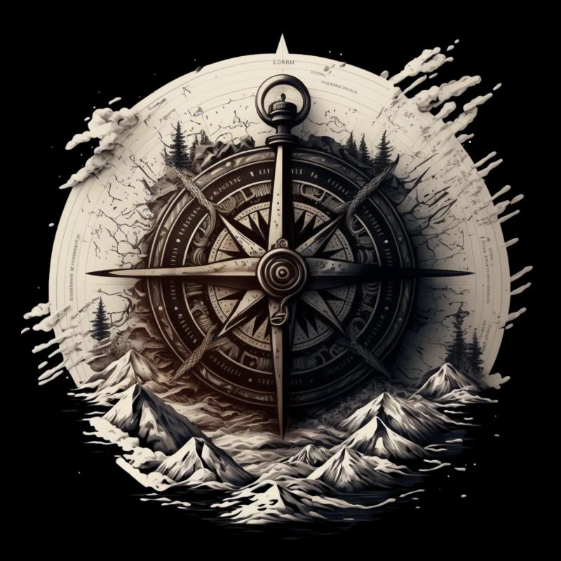 Stay on course: nautical compass for seafaring