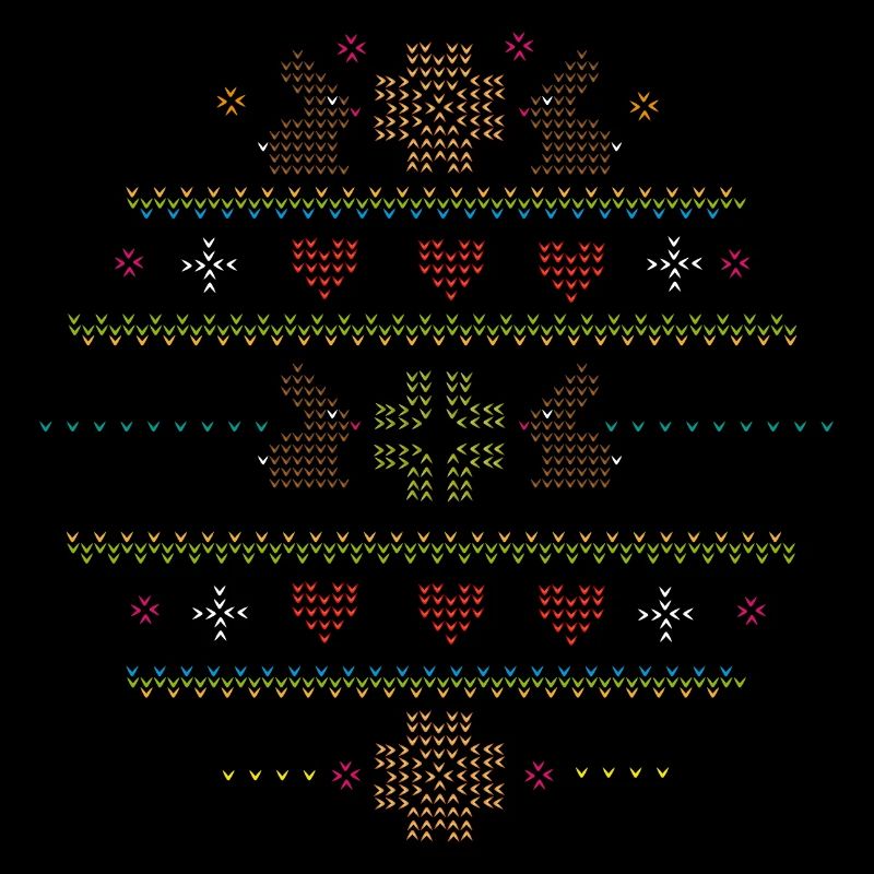 Easter motifs in knitting pattern style for Easter