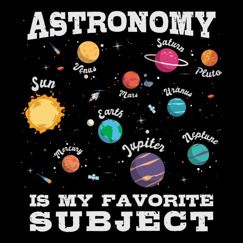 L’astronomie est mon sujet de prédilection, le système solaire