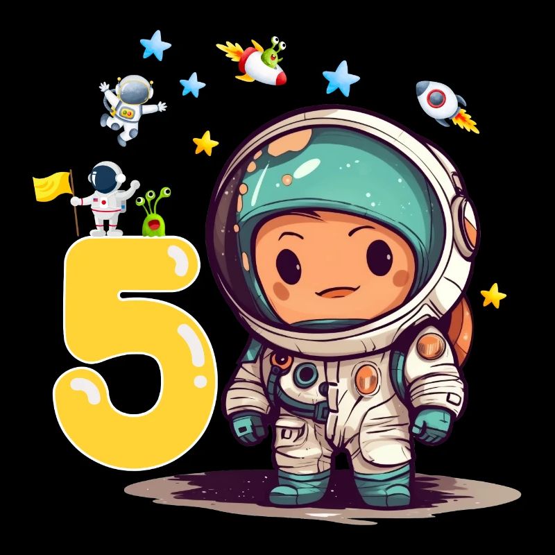 5e anniversaire du petit astronaute