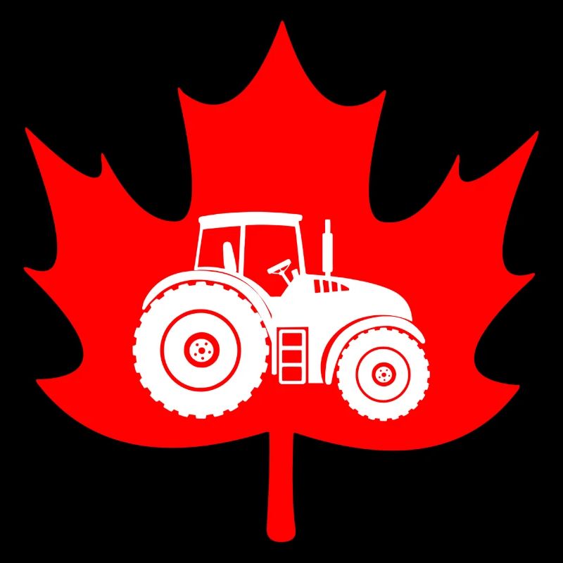 Canada maple leaf tractor logo