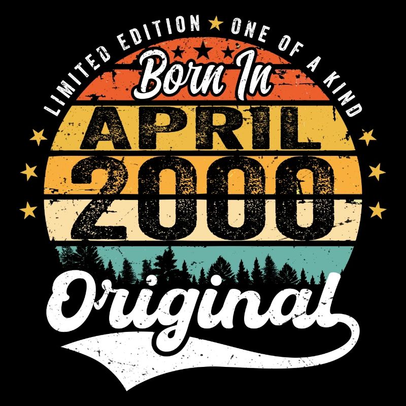 Cadeau d'anniversaire d'avril 2000 Millésime d'avril 2000