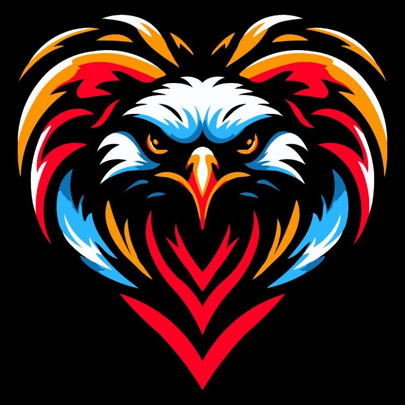 Greifvogel im Herzen