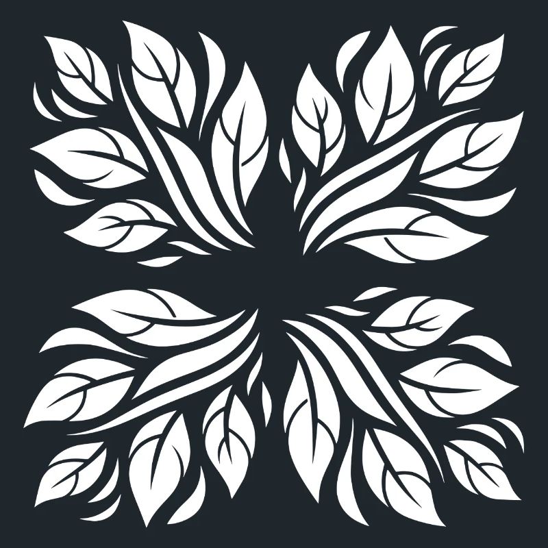 Leaves botanical pattern