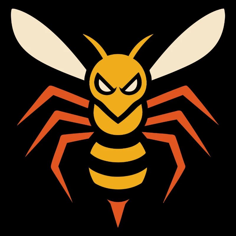 Frelon en colère – graphique angulaire d’insectes