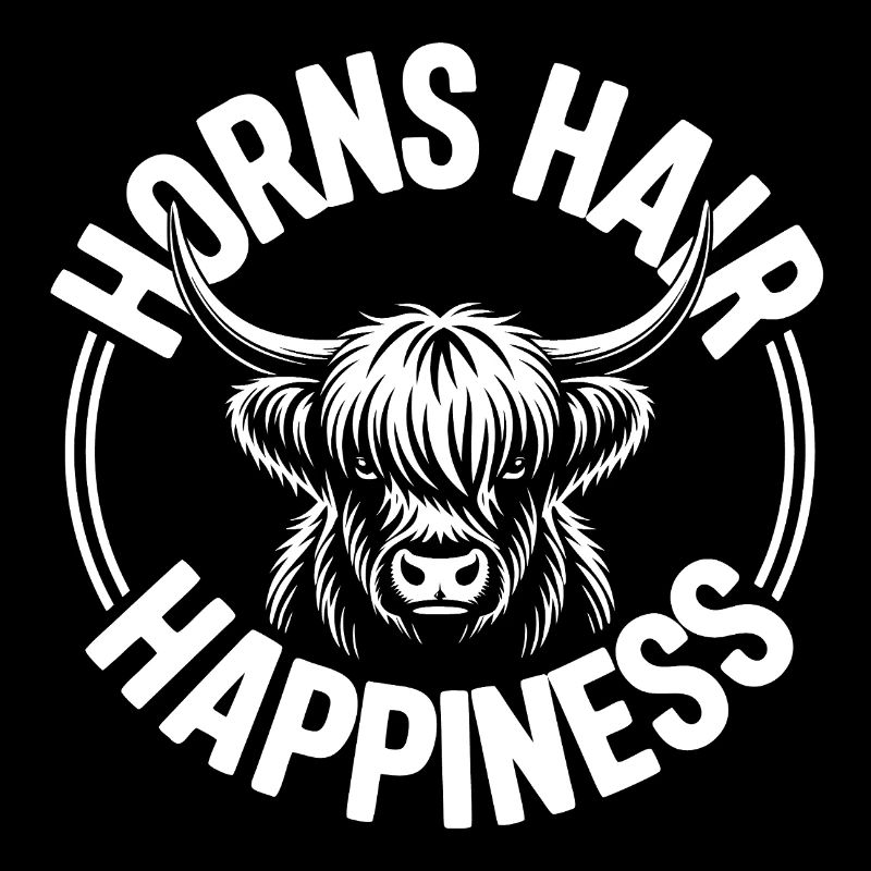 Cornes, Cheveux, Bonheur, Highlands,