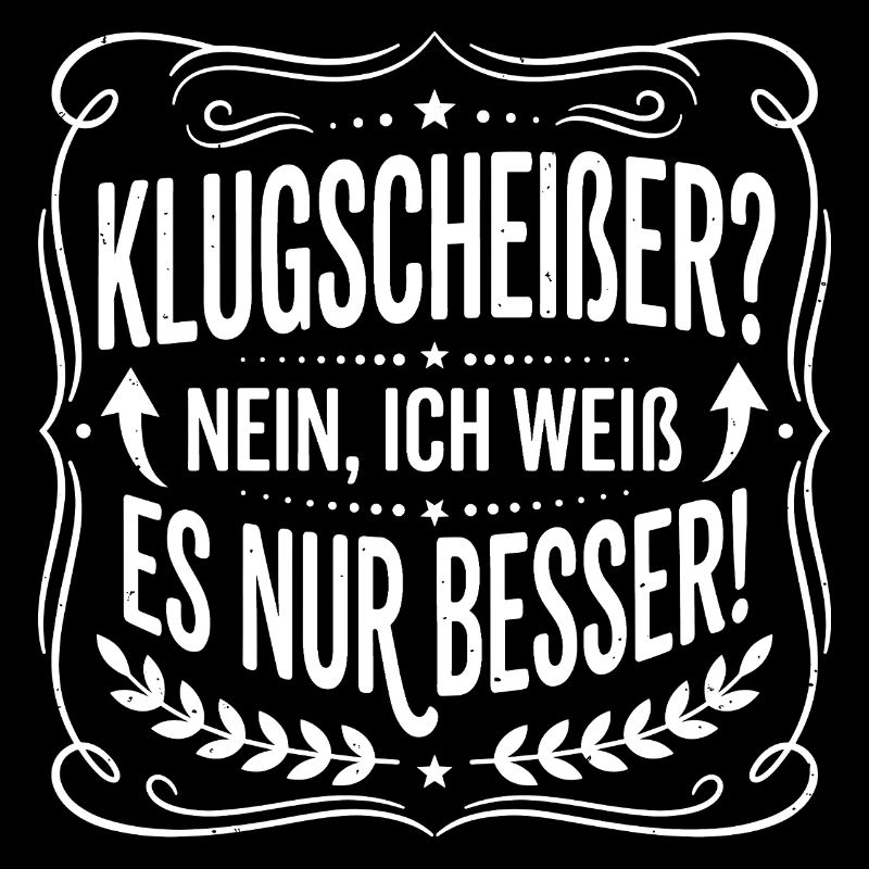 Klugscheißer Spruchbadge