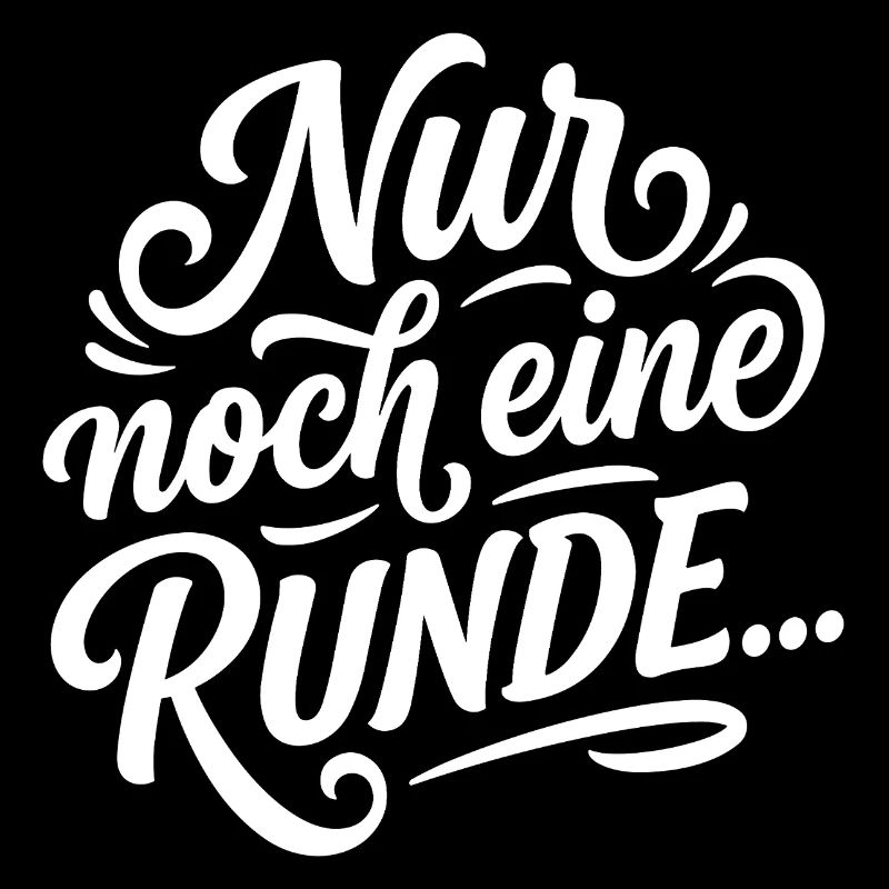 Nur noch eine Runde Gaming Schriftzug