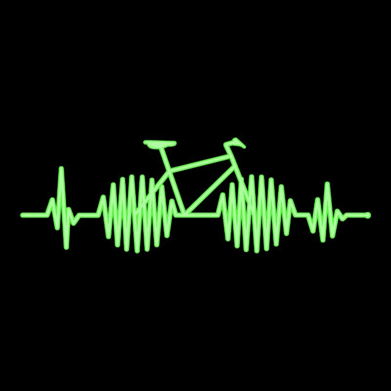 Neon Bicycle Heartbeat