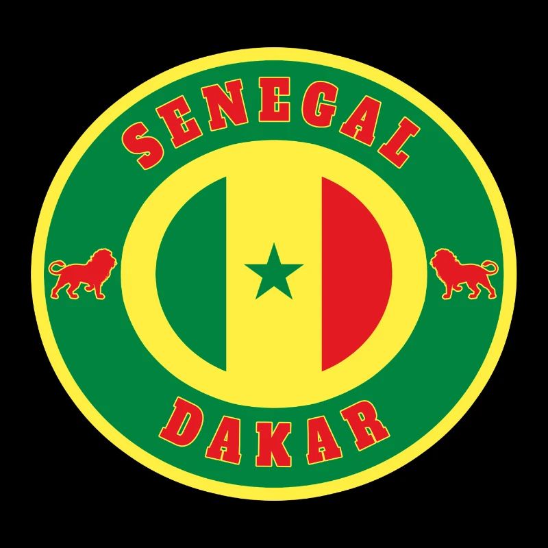 Sénégal Dakar / Cadeau Lion drapeau Afrique État