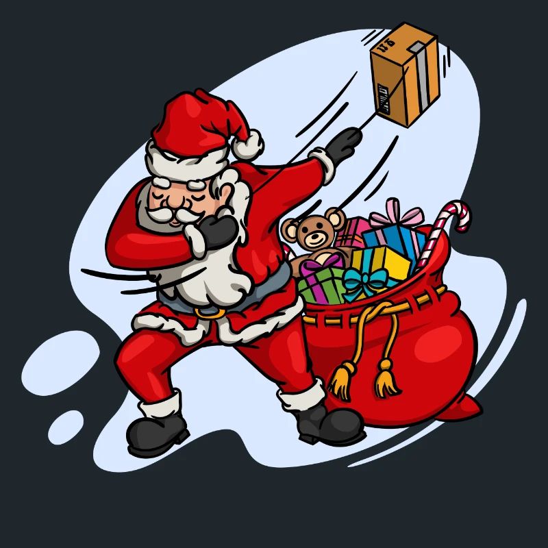 Doux Dab Dabbing Père Noël Noël
