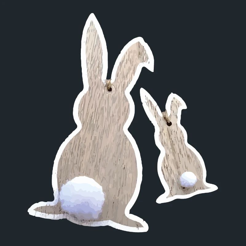 Easter bunnies from behind