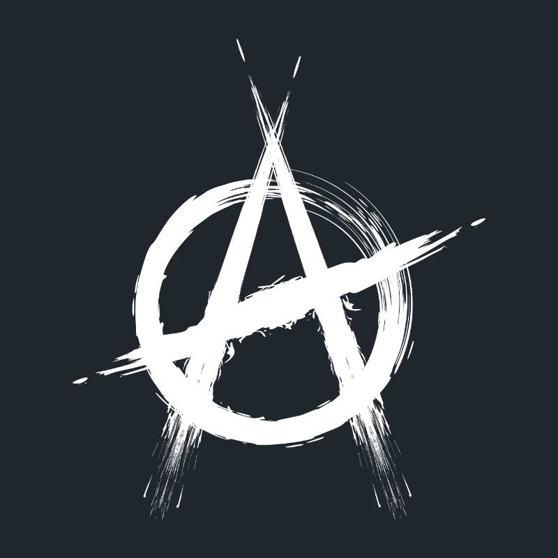 Anarchy symbol white