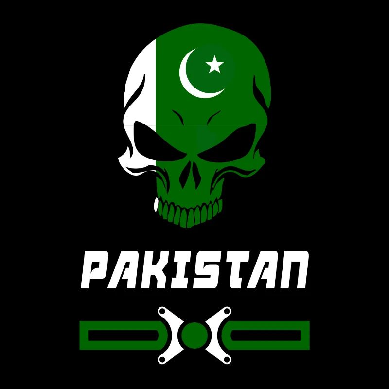 Pakistan Totenkopf Design / Geschenk