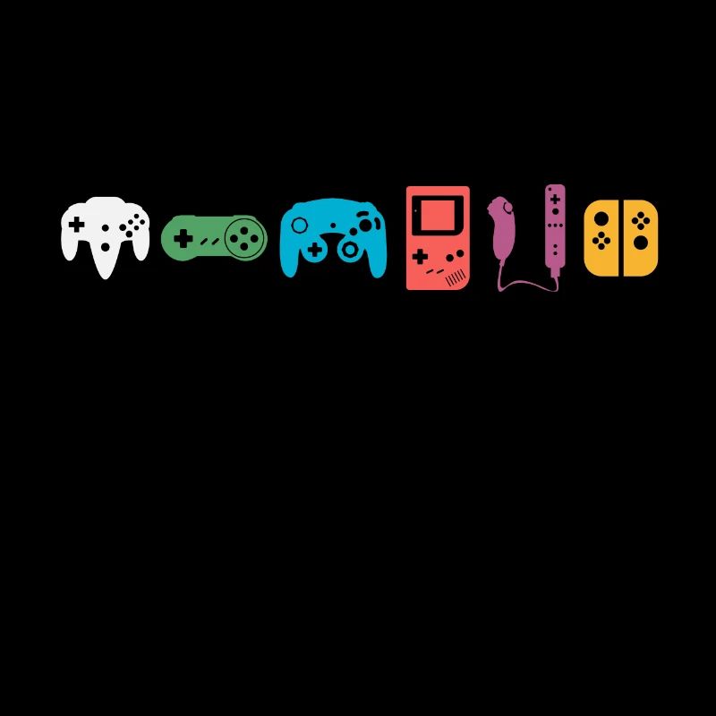 Gaming Symbole Classic Retro Vintage Bunt